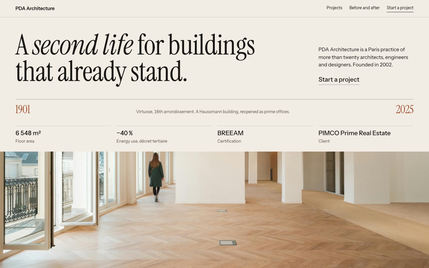 Direction one, Ledger: warm paper and an editorial layout.